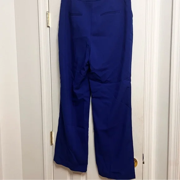 Cobalt Blue Rachel Zoe New Trousers |10 Straight leg, zip front - Picture 5 of 7